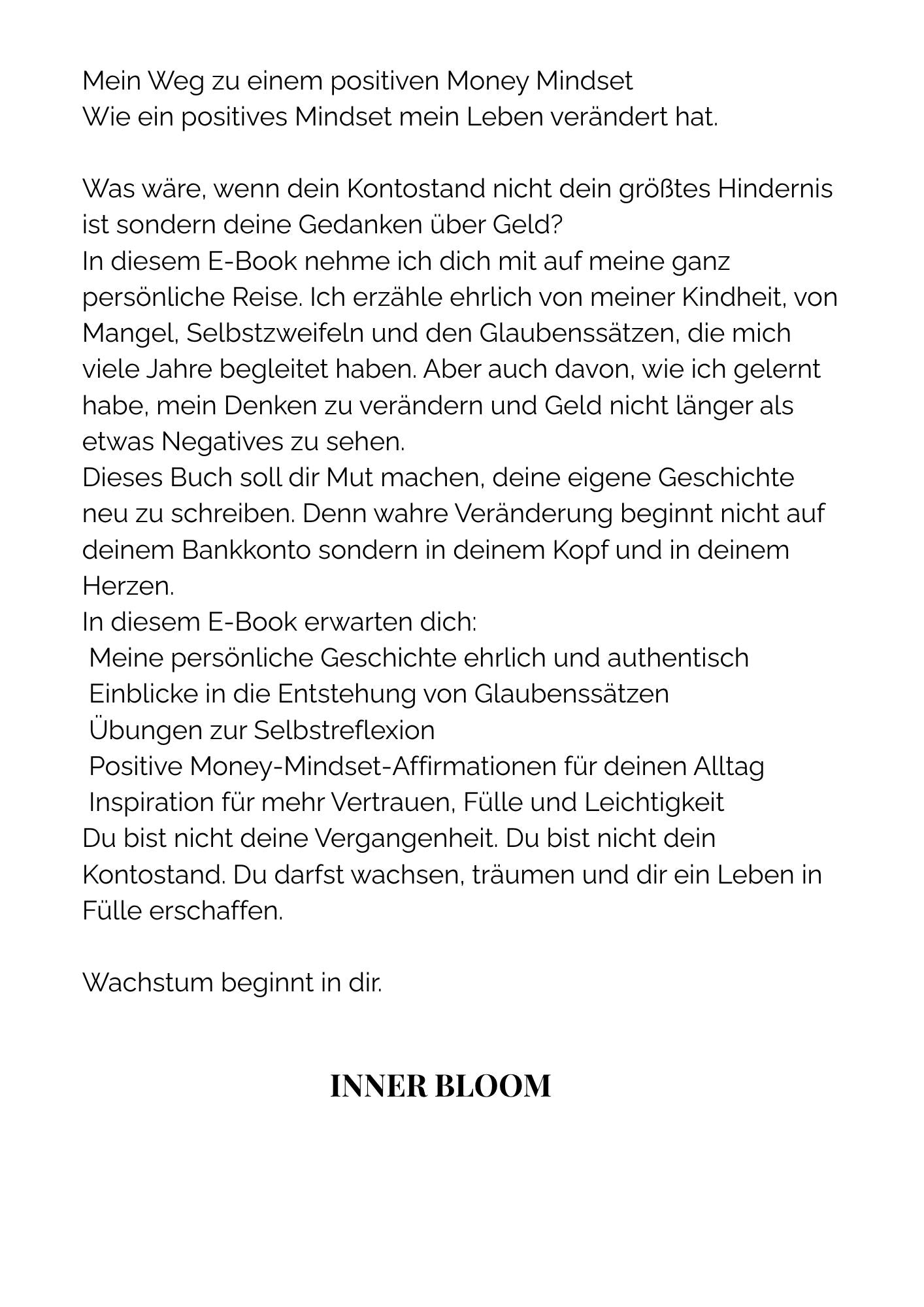 Mein Weg zu einem positiven Money Mindset – Wie ein positives Mindset mein Leben verändert hat