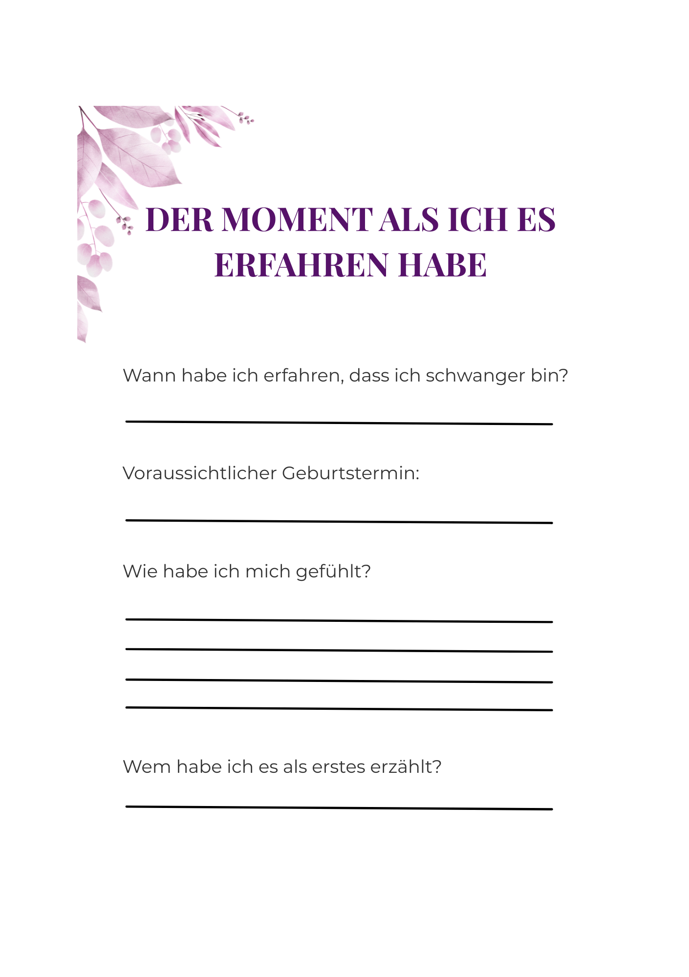 Mein Schwangerschaftsplaner