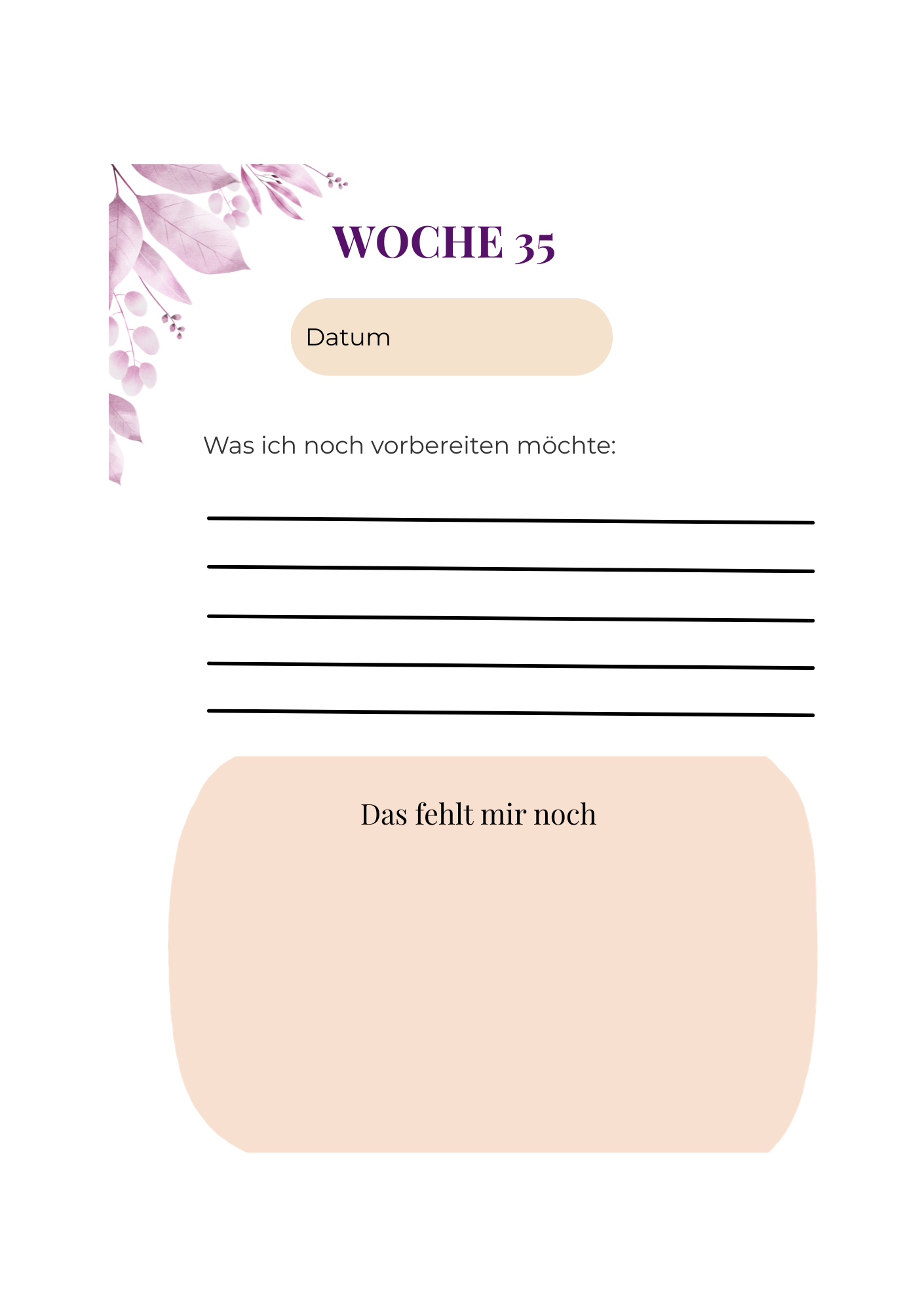 Mein Schwangerschaftsplaner